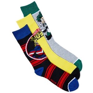 My Hero Academia Men's Socks, 3-Pack